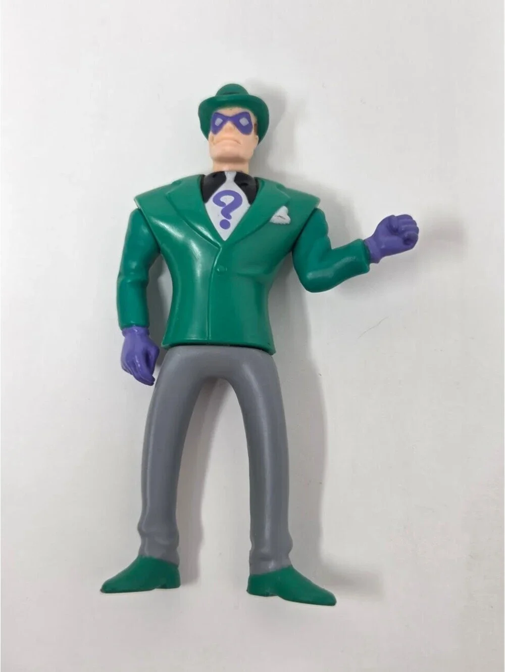 1993 McDonalds DC Comics The Riddler Green Suit Toy Figure